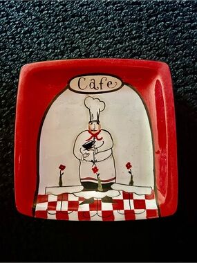 Certified International " Cafe " Ceramic Appetizer Plate